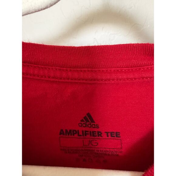 Adidas Red Fresno Stare Softball Cotton T-Shirt- size large - Picture 2 of 2